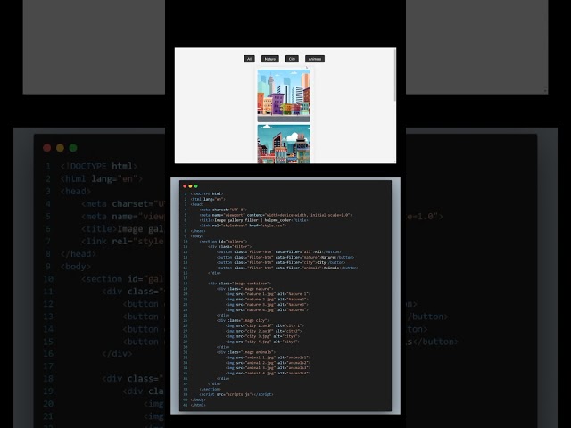 Image gallery project using Html css code and js | gallery html css code #html #css #js #java #React