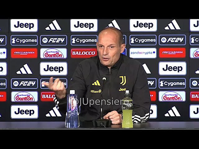 Conferenza stampa ALLEGRI pre Roma-Juve: "Yildiz out. Per De Rossi ho fatto la storia? Ringrazio..."