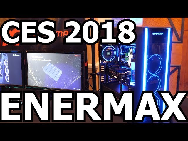 Enermax Has Custom Watercooling Gear & A New Airflow Case!  CES 2018