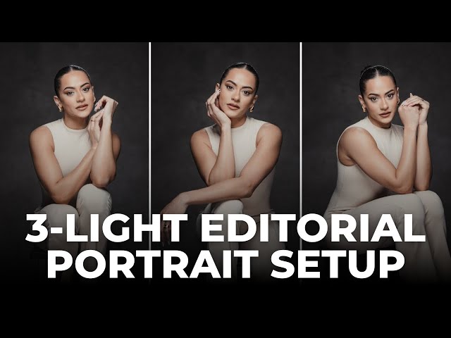 3-Light Setup for Flattering Editorial Portraits