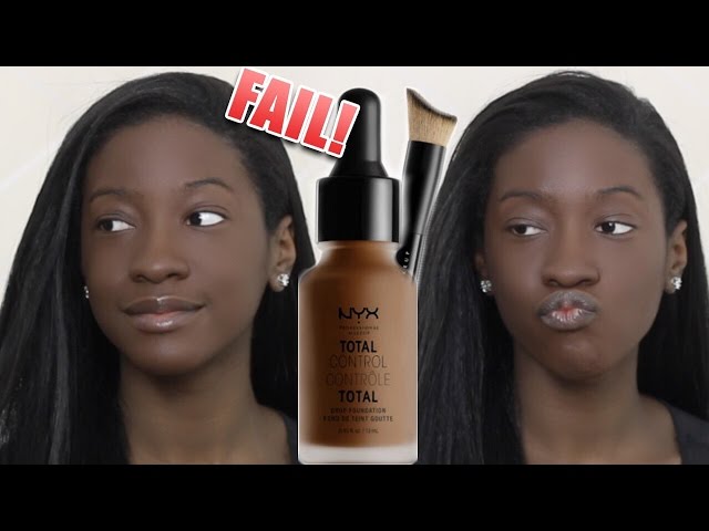 Foundation Hunt #15: NYX Total Control Drop Foundation (Shade Fail!)| Wear Test| Too Much Mouth