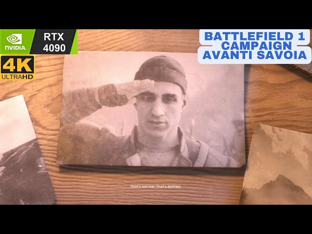 Battlefield 1 Campaign - Avanti Savoia [4K ULTRA Settings] | RTX 4090 | HDR