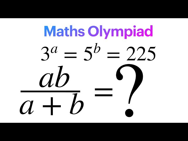 Olympiad Math Question | how to solve for given expression from given exponential relation ?