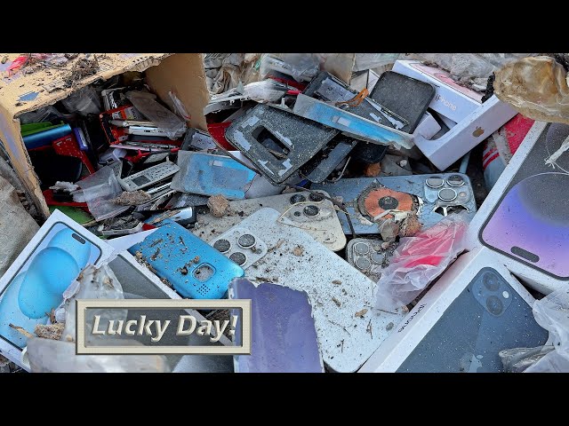 Lucky Day! i found a lot of old Broken Phones and More! Restoring iPhone 12 Pro Cracked