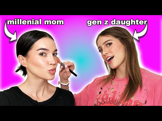 My Gen Z Daughter Does My Makeup for the first time!!