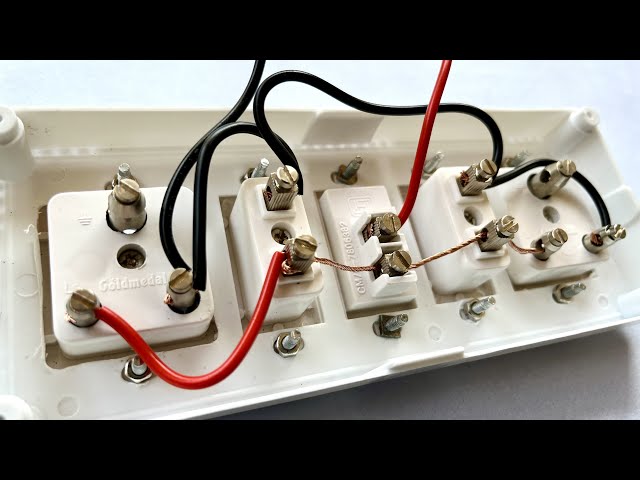 Wiring 😆for multiple Sockets | perfect switch board wiring |
