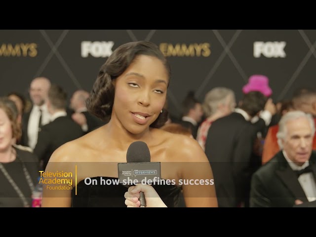 Nominee Jessica Williams ("Shrinking") at the 75th Primetime Emmys -TelevisionAcademy.com/Interviews