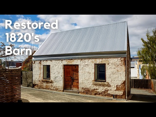 Restored 1820's Barn Makes Incredible Urban Home | Full Airbnb Tiny Barn Tour!