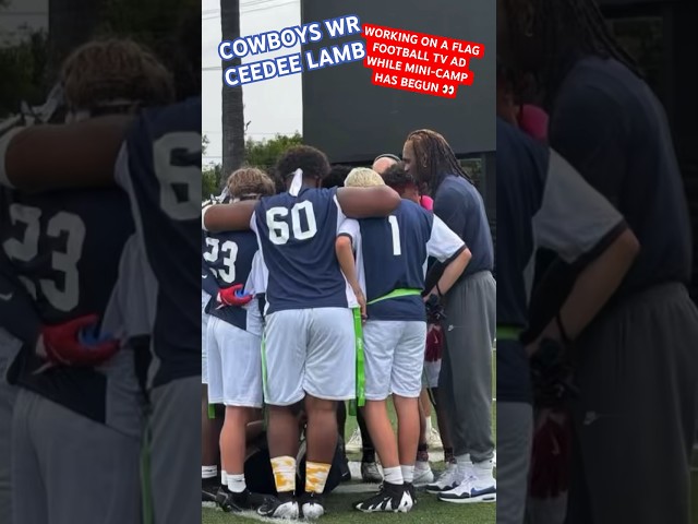 CEEDEE LAMB ✭ #COWBOYS WR HOLDING OUT OF MINI-CAMP! 🚨 WR Working On A Flag #Football TV Ad! 👀 #NFL