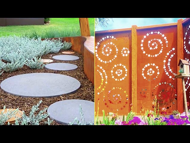 Garden and Backyard Design, Beautiful Ideas From Rusty Steel, (50+) Great Ideas!!