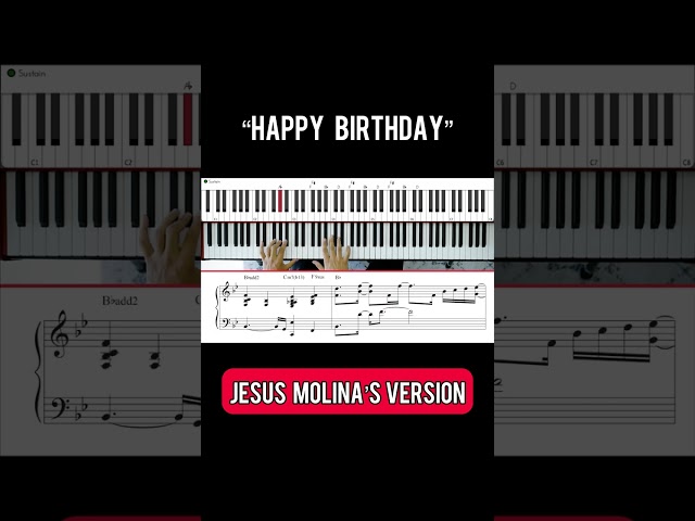 Check out the magical #HappyBirthday 🎈reharmonized version by the amazing #JesusMolina 🎹✨ #piano