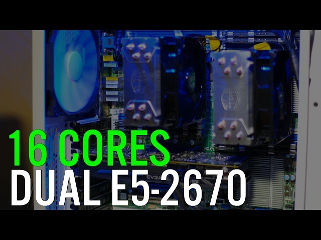 [PC] Dual Intel Xeon E5-2670 PC Server Build - 16 Cores, 32 hardware threads !