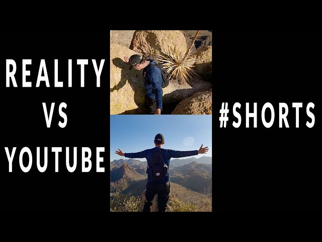 My Youtube hiking videos vs the reality of my hikes #shorts