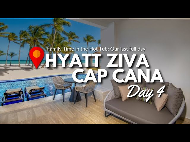 Beach Day and Water Slide Thrills! | Our Last Full Day at the Hyatt Ziva Cap Cana