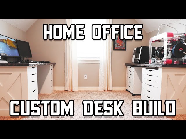 Custom Built-in Desk // Home Office Work Space