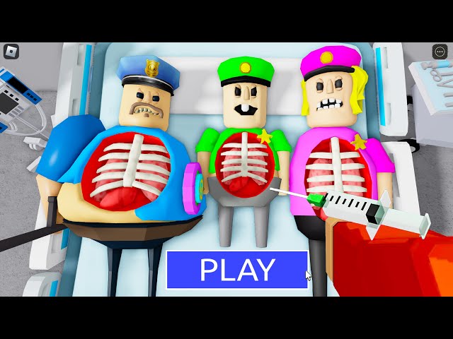 SURGERY FAMILY BARRY'S PRISON RUN! HOSPITAL MODE New Scary Obby (#Roblox)