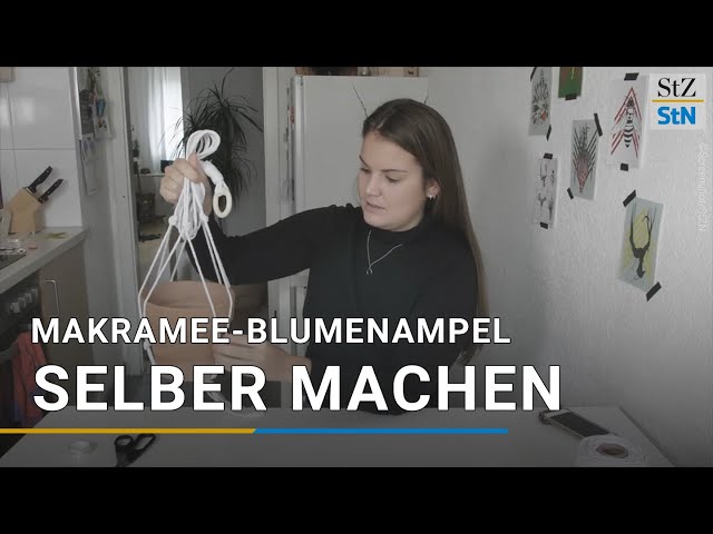 Makramee-Blumenampel selber machen [DIY]