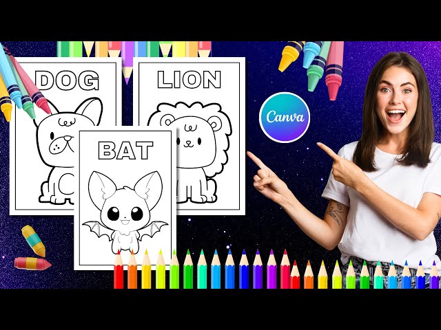 How To Create A Coloring Page In CANVA