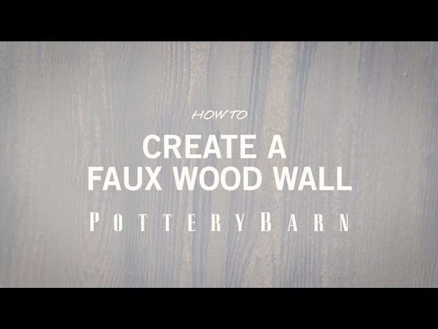 How To Create a Faux Wood Wall