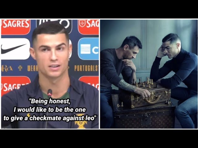 Cristiano Ronaldo reaction after playing chess with Lionel Messi