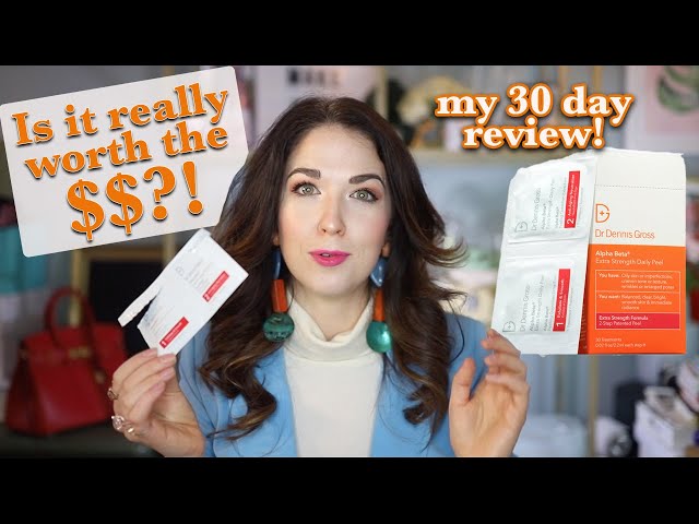 Dr Dennis Gross Alpha Beta Daily Peel Review...My Results after 30 Days!