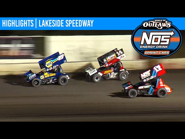 World of Outlaws NOS Energy Drink Sprint Cars Lakeside Speedway October 16, 2020 | HIGHLIGHTS