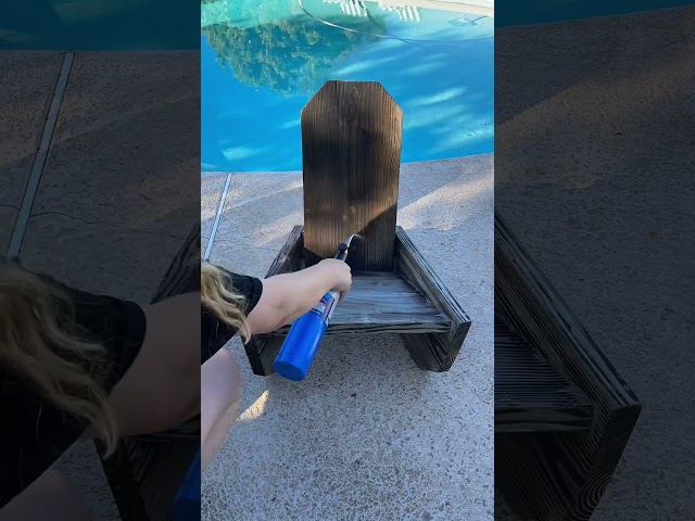 Time to maintain outdoor wood furniture! 🍊 #outdoorfurniture #maintainencetip #outdoorwoodsealer