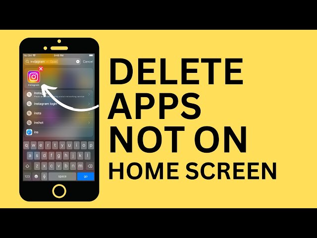 How to Delete Apps Not on Home Screen of iPhone?
