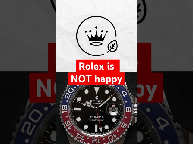 Rolex is NOT happy 👑