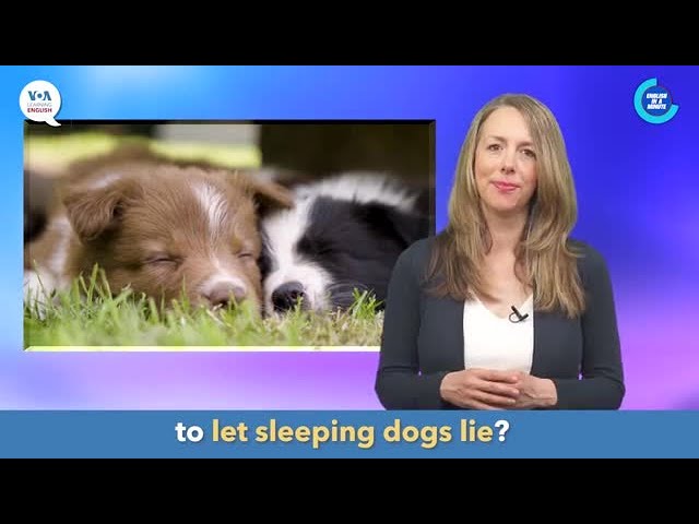 English in a Minute: Let Sleeping Dogs Lie