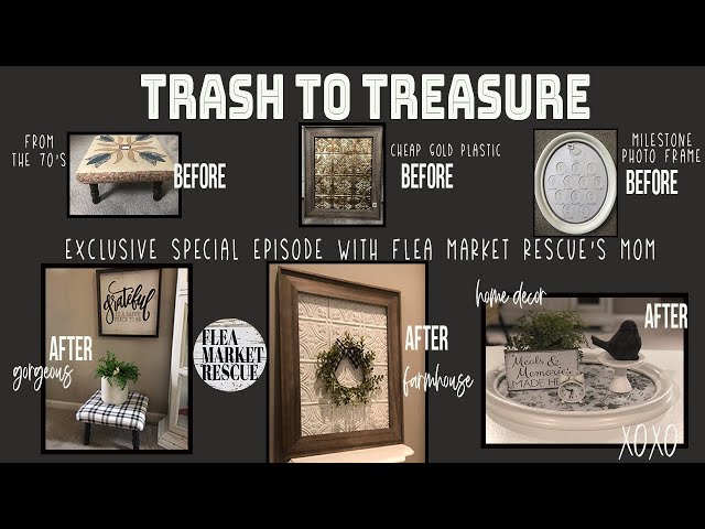 TRASH TO TREASURE DIY FARMHOUSE DECOR [SPECIAL EPISODE] -THRIFT STORE FLIP and DOLLAR TREE ITEMS