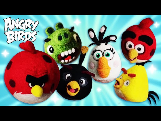 Every Angry Birds ASMR Needlefelt Wool Craft EVER!