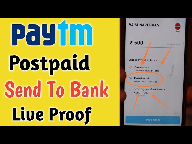 Paytm Postpaid Loan Transfer To Bank Account Live Proof