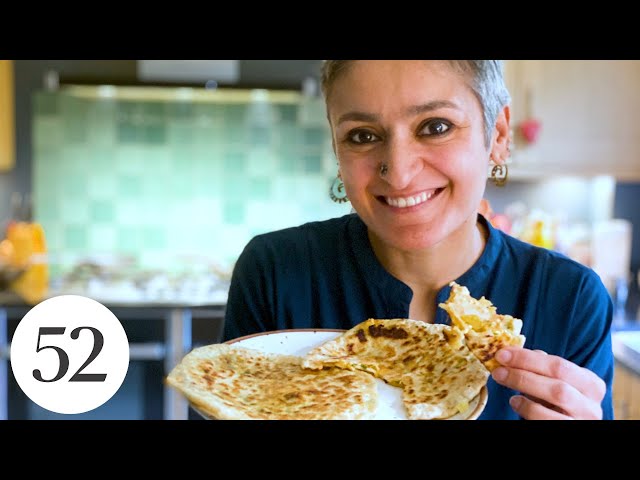 How to Make 3 Cheese Paratha with @FoodwithChetna  | At Home With Us