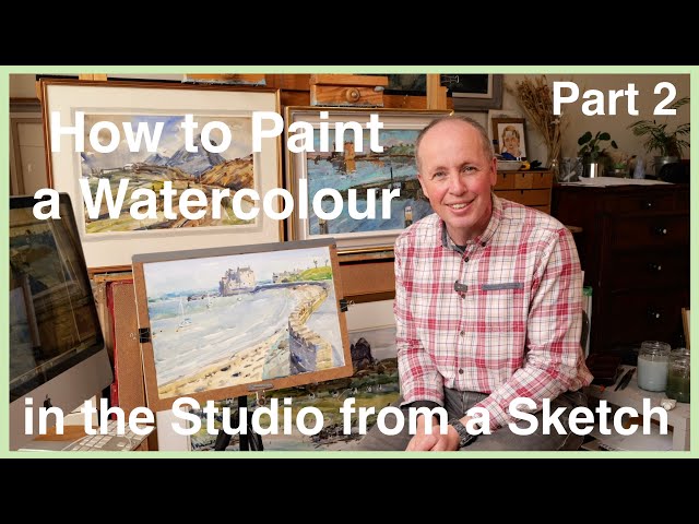 Completing a Watercolour from Reference Photos and a Sketch