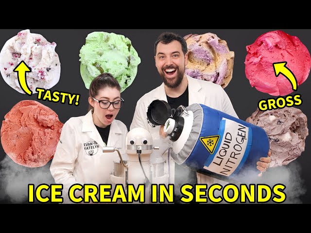 11 Weird Liquid Nitrogen Ice Cream Flavors (Made in Seconds)