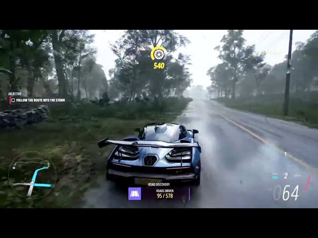 Rainy Forest Drive  | Forza Horizon Gameplay.