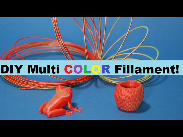 3D-Print Your Own Filament! -  For Multi Colored Prints!