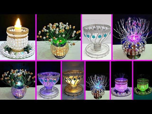 4 Economical Tealight Holder made with plastic bottle | Best out waste Tealight Holder for Christmas