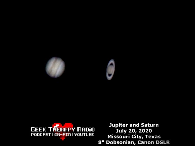 QUICK VID | Jupiter and Saturn through my scope.