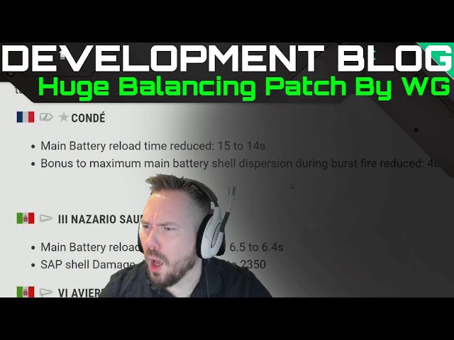 Development Blog - Huge Balancing Patch By WG