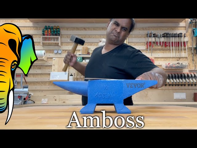 Ein AMBOSS für die Holzwerkstatt | VEVOR Amboss 10kg | Test und Kritik