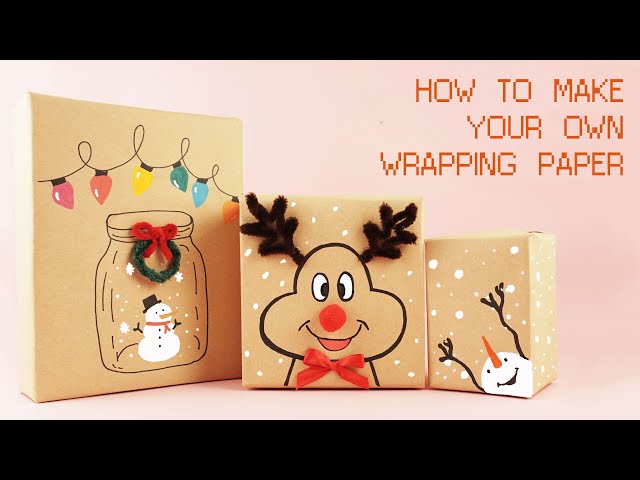 DIY Christmas Wrapping Paper | How to make Your Own Wrapping Paper | Christsmas Decor Ideas