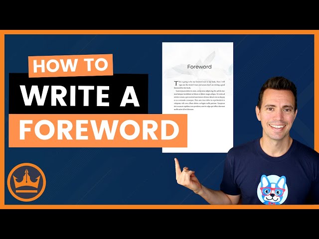 How to Write a Foreword for a Book
