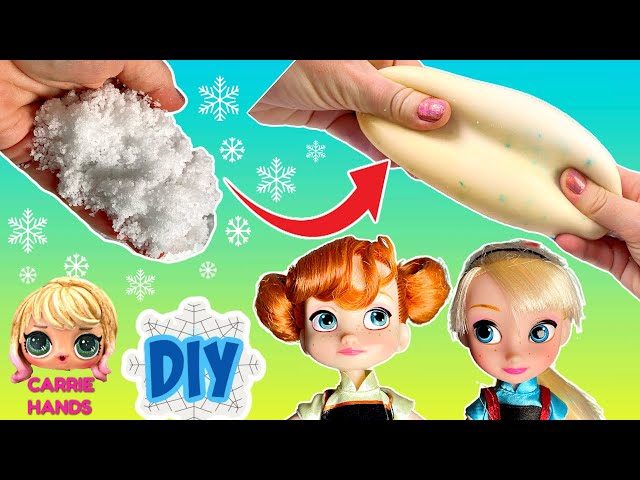 Elsa and Anna Make a DIY Snowball Squishy