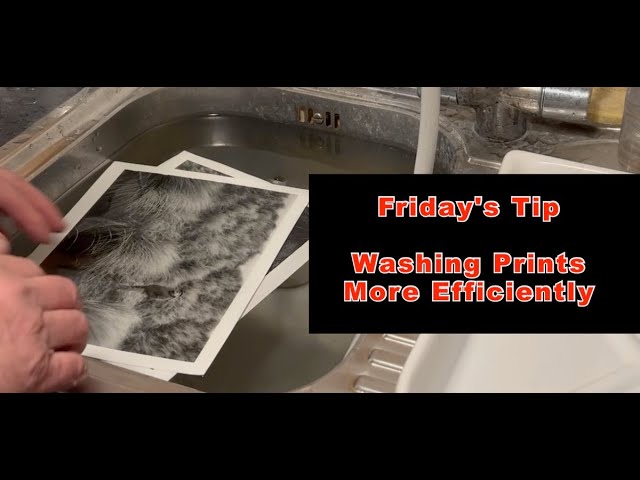 Friday's Tip -  Washing Prints More Efficiently