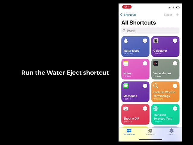 How to eject water from an iPhone on iOS 15￼