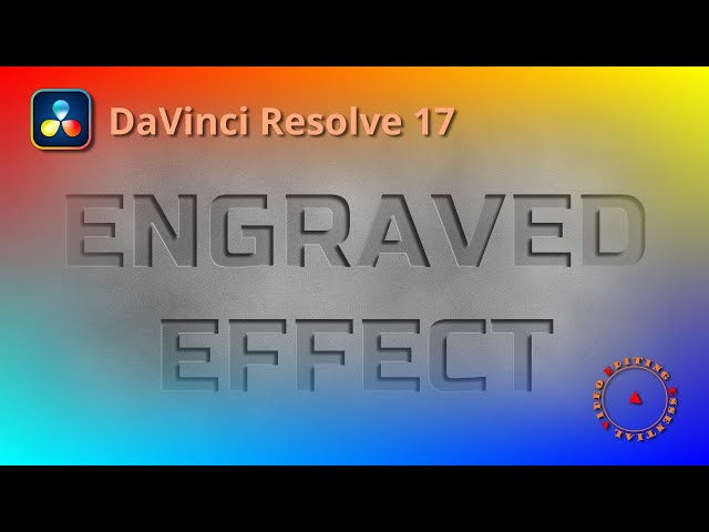 Create Engraved Text Effect and Save as Macro Template Using Fusion Tools in DaVinci Resolve 17