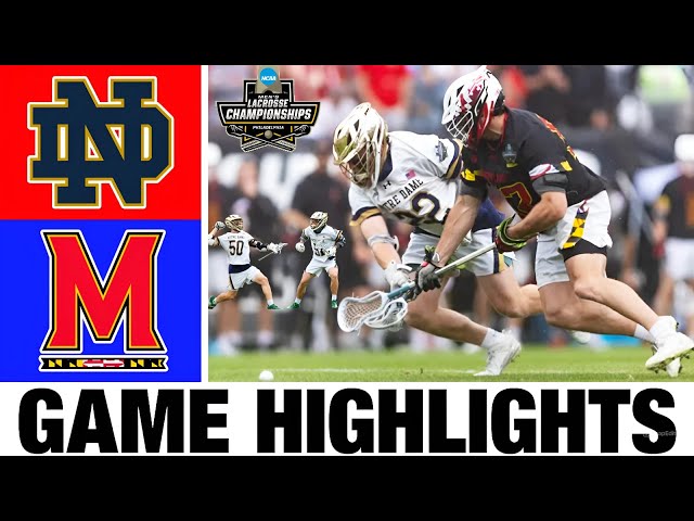 #1 Notre Dame vs Maryland Highlights (Championships) | 2024 NCAA Men's Lacrosse Championships