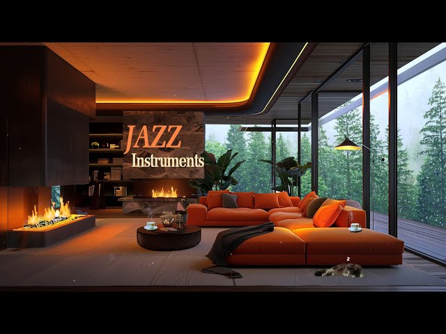 Winter Jazz Ambiance in Snowy Landscapes ☕️ Relaxing Jazz for Work, Study, and Sleep